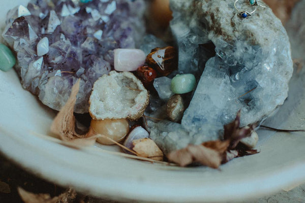 Re-charging crystals - full moon ritual