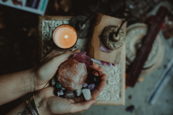 Re-charging crystals - full moon ritual