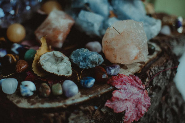 Re-charging crystals - full moon ritual