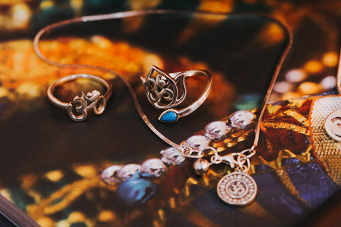 om symbol silver jewellery