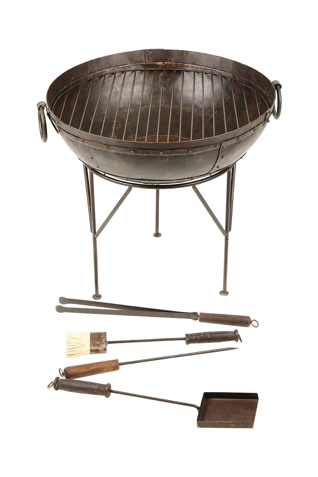 Wrought Iron Fire Pit Tools Set Furniture Ishka