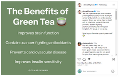 Dr Hyman green tea instagram