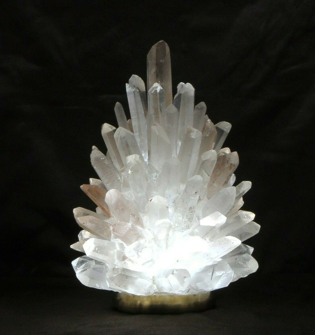Rock Crystal Cluster Lamp 10" – Rare Rock Crystal