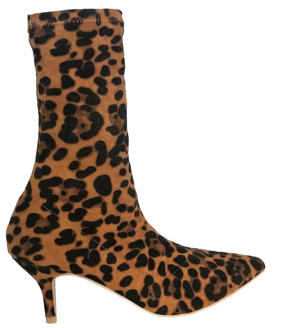 kitten heel high boots