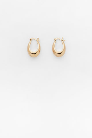 reliquia jewellery gold prima hoops