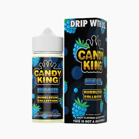 Candy King Bubblegum Collection | Blue Razz 100ml bottle and box