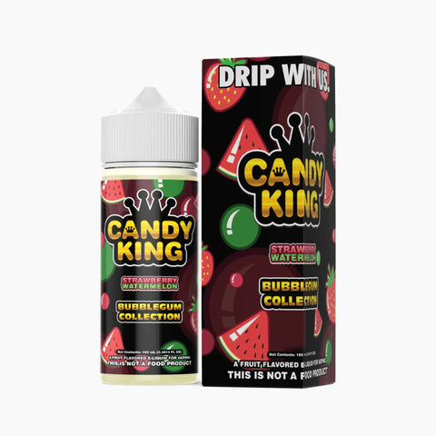 Candy King Bubblegum Collection | Strawberry Watermelon 100ml bottle and box