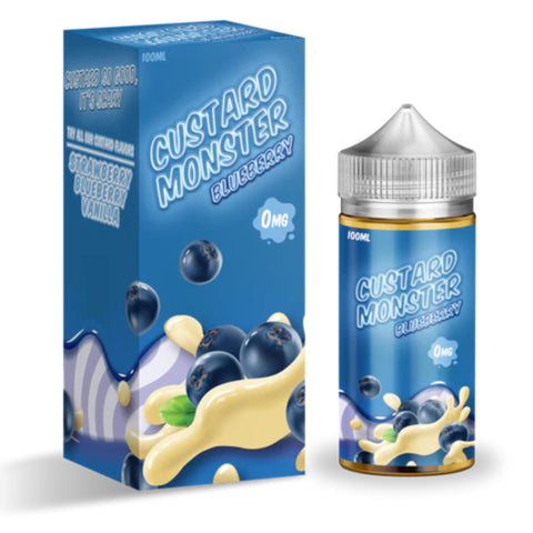 Custard Monster | Blueberry 100ml bottle and box