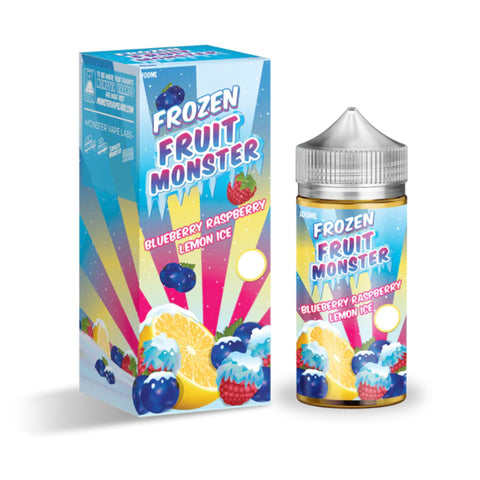 Frozen Fruit Monster Blueberry Raspberry Lemon Ice 100ml bottle and box