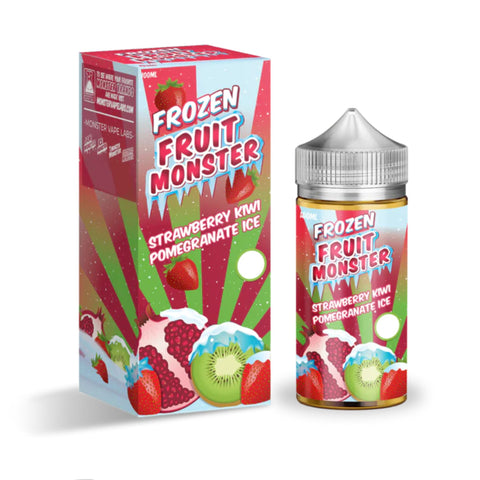 Frozen Fruit Monster | Strawberry Kiwi Pomegranate Ice 100ml bottle and box