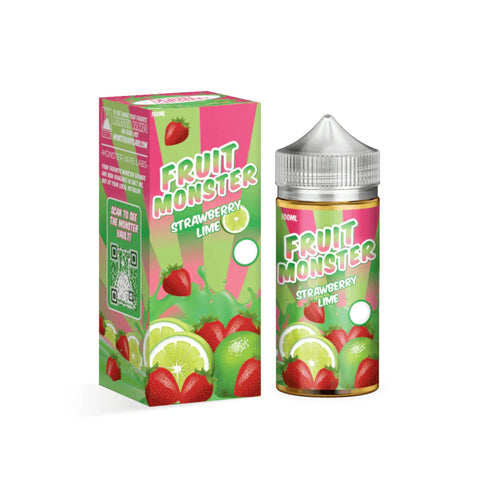 Fruit Monster | Strawberry Lime 100ml bottle and box