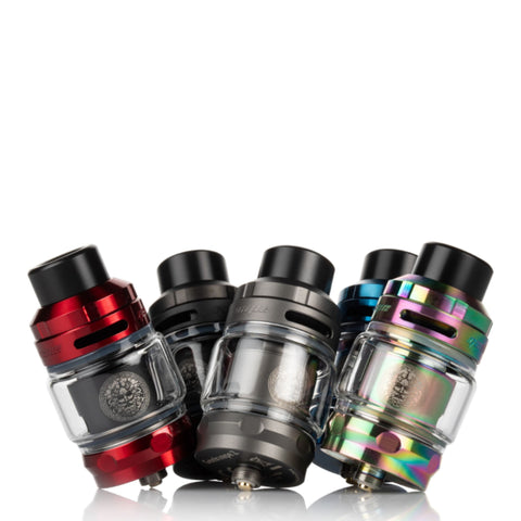 Geekvape Zeus Sub-Ohm Tank in many different colours standing up