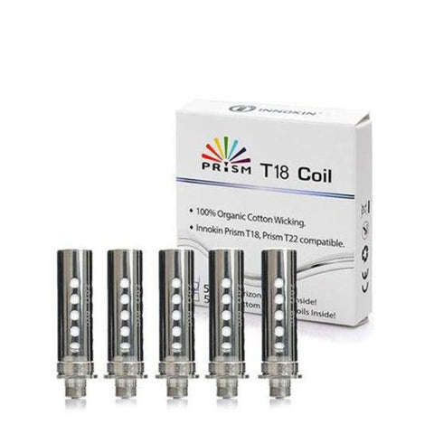 Innokin Endura T18 & T22 Replacement Coils | 5 Pack and 5 coils out of the pack