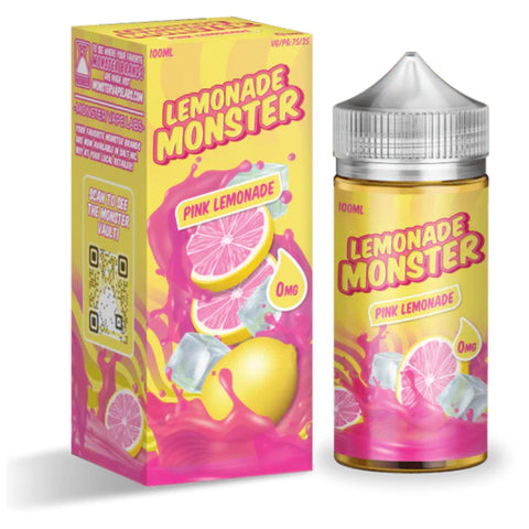 Lemonade Monster | Pink Lemonade 100ml bottle and box