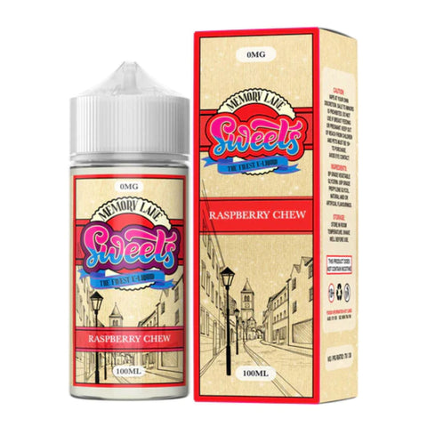 Memory Lane | Raspberry Chew 100ml bottle and box