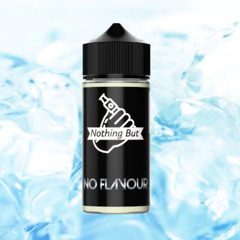 Nothing But | No Flavour 120ml bottle with light blue background
