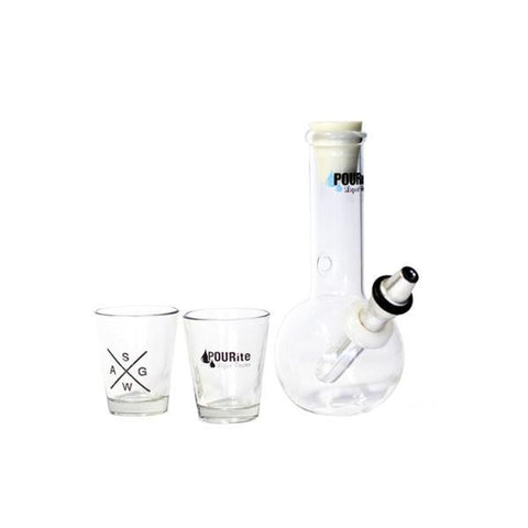 Pourite | Water Pourer | Coco with 2 shot glasses
