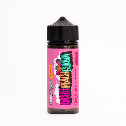 Sticky Fingers | Lychee Peach Guava 120ml bottle