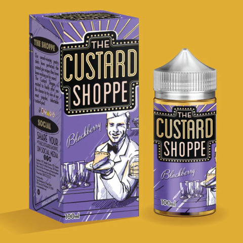 The Custard Shoppe | Blackberry 100ml bottle and box