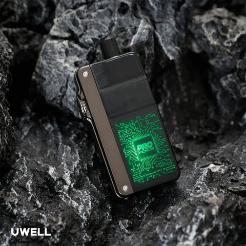 Uwell Crown B Pod Mod Kit | 1150mAh laying on rocks