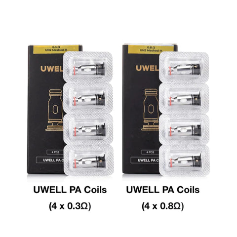 Uwell PA Replacement Coils | 4 Pack 2 packets with 10 coils