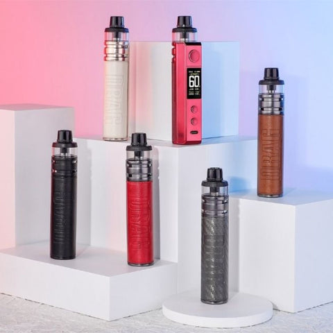 Voopoo Drag H80 S 80w Kit on stands and in every colour