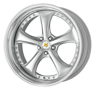 Work Wheels VS KF# (Full reverse L Disk) - 19x14J - 5x114.3 - ET: 16 (Light grayish silver)