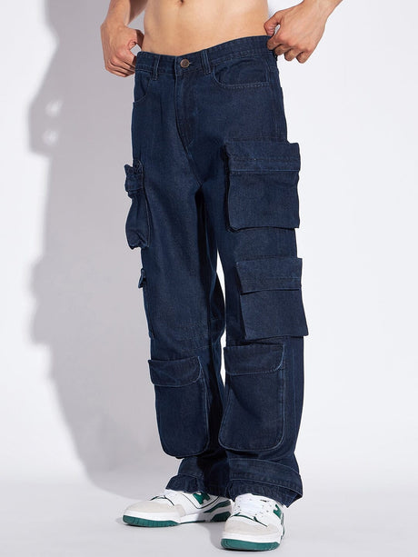 Blue Effect BOYS SUPER BAGGY PANT - Cargo trousers - black - Zalando.de