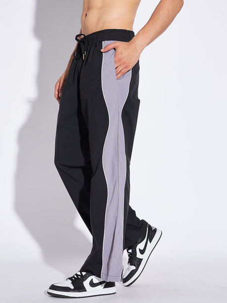 Tricolour Cut & Sew Baggy Cargo Trousers