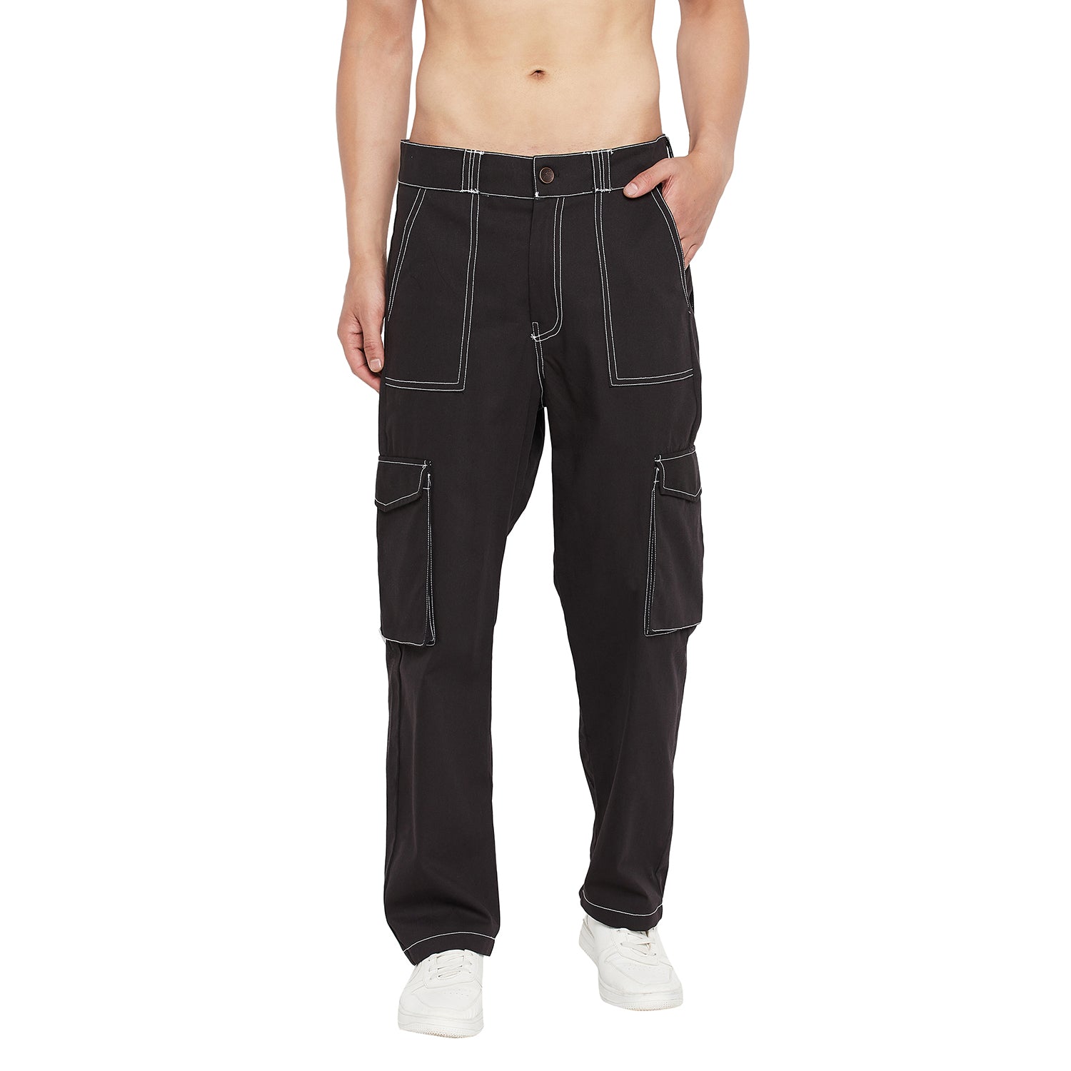 Black Carpenter Cargo Pants | Buy Men Trousers | Fugazee – FUGAZEE