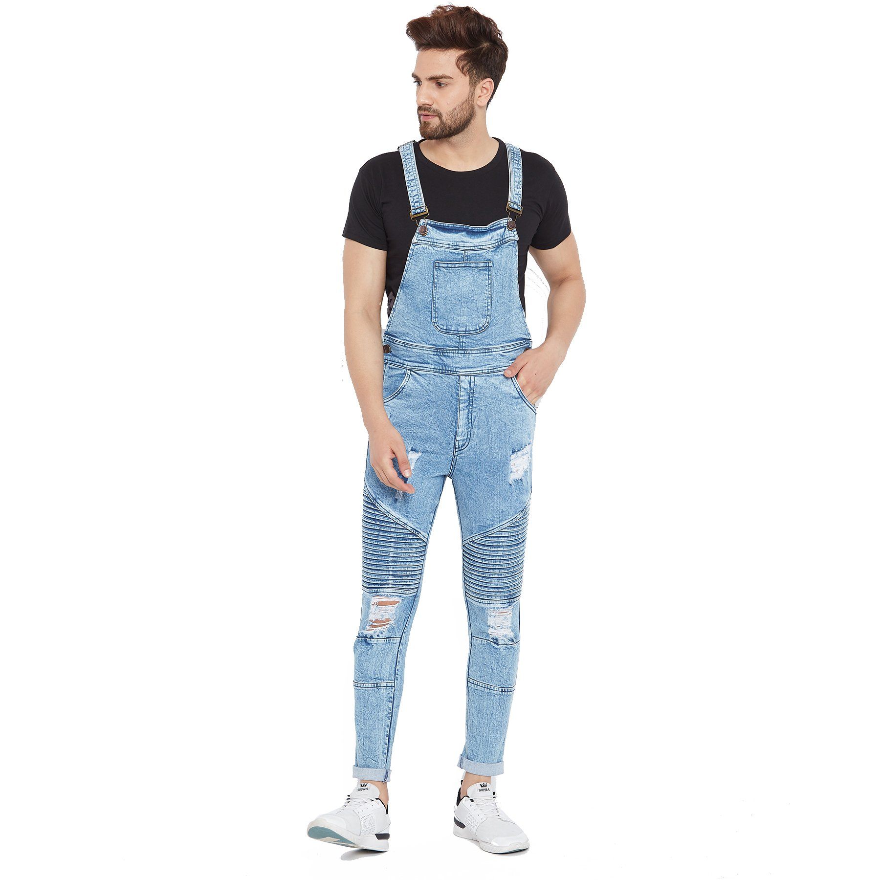 distressed dungarees