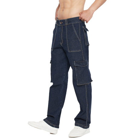 FUGAZEE Men's Cotton Royal Blue Carpenter Cargo Pants : : Clothing  & Accessories