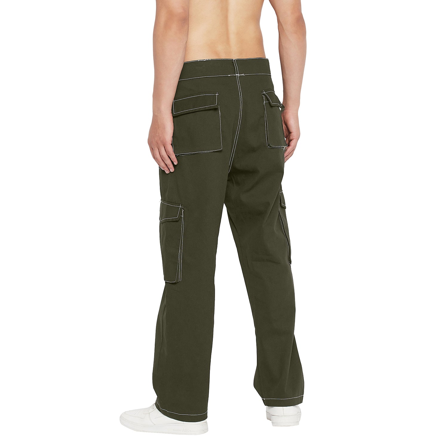 Olive Carpenter Cargo Pants | Buy Men Trousers | Fugazee – FUGAZEE