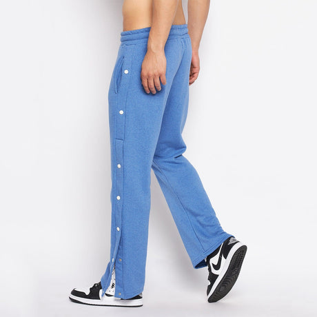 Dual Side Stripe Snap Button Sweat Pants - DERBYSHIRE MEN