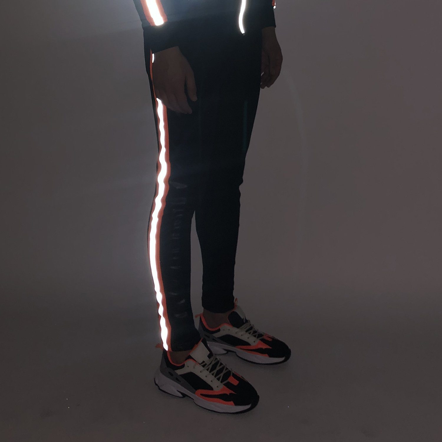 neon reflective joggers