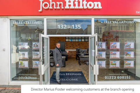 john hilton estate agent branch opening