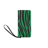 Clutch Purse - Custom Zebra Pattern - Green Zebra - Accessories purses zebras