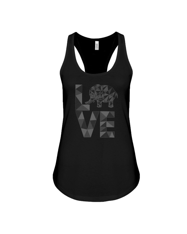 Elephant Love Tank-Top - Black - Animal Social Company