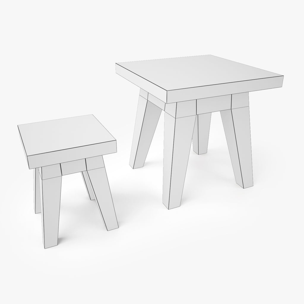 Free Misti Side Table 3d Model Facequad