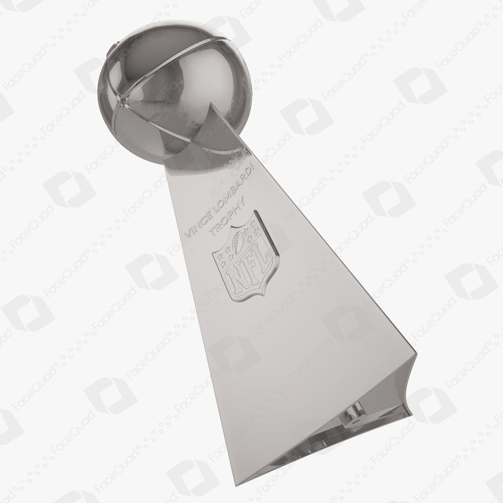 Vince Lombardi Trophy Nfl Super Bowl Champions 3d Model Facequad