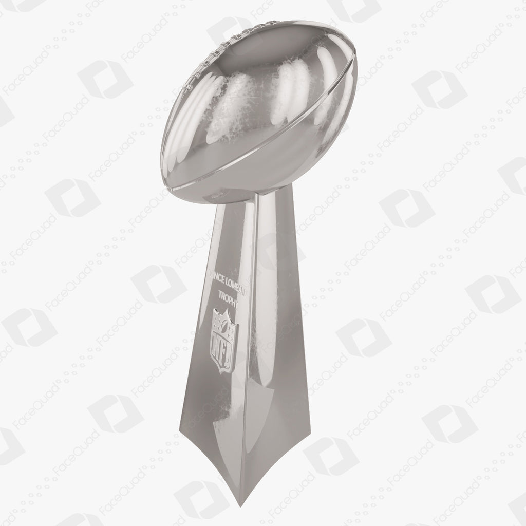 Vince Lombardi Trophy Nfl Super Bowl Champions 3d Model Facequad