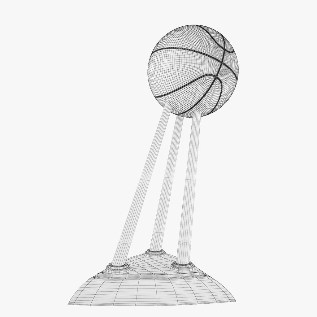 WNBA Championship Trophy 3D Model FaceQuad