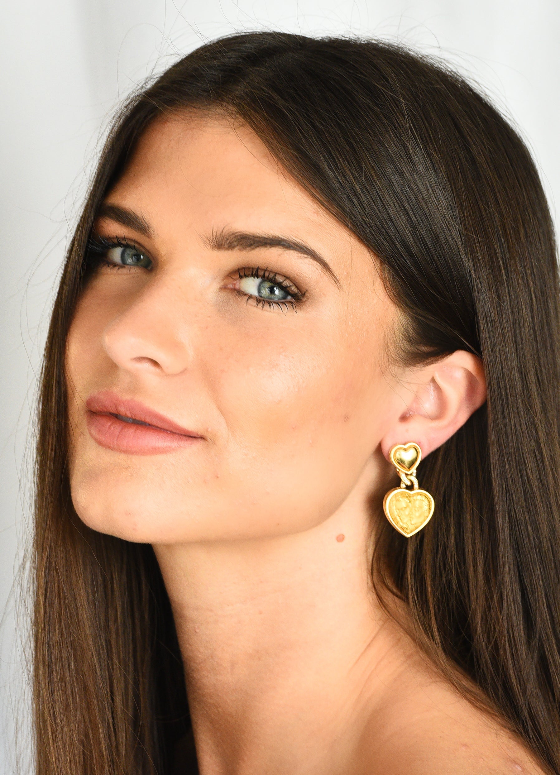 Carrera Y Carrera Earrings Vintage Gold Heart Jewelry