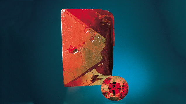 Spinel Octahedron Ruby Estate Jewelry