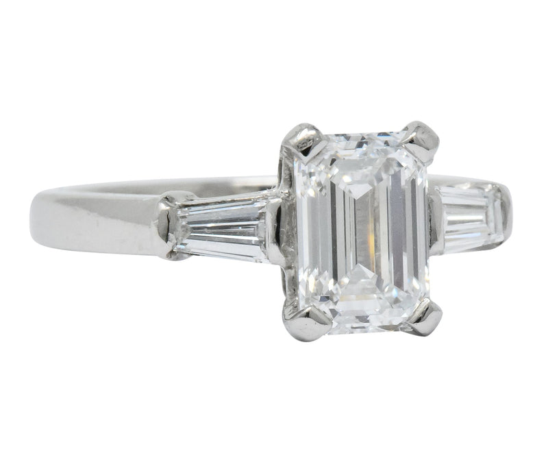 bulgari emerald cut engagement ring