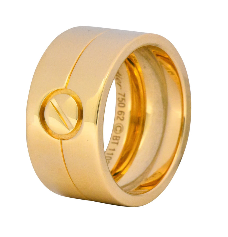 how wide is the cartier love ring