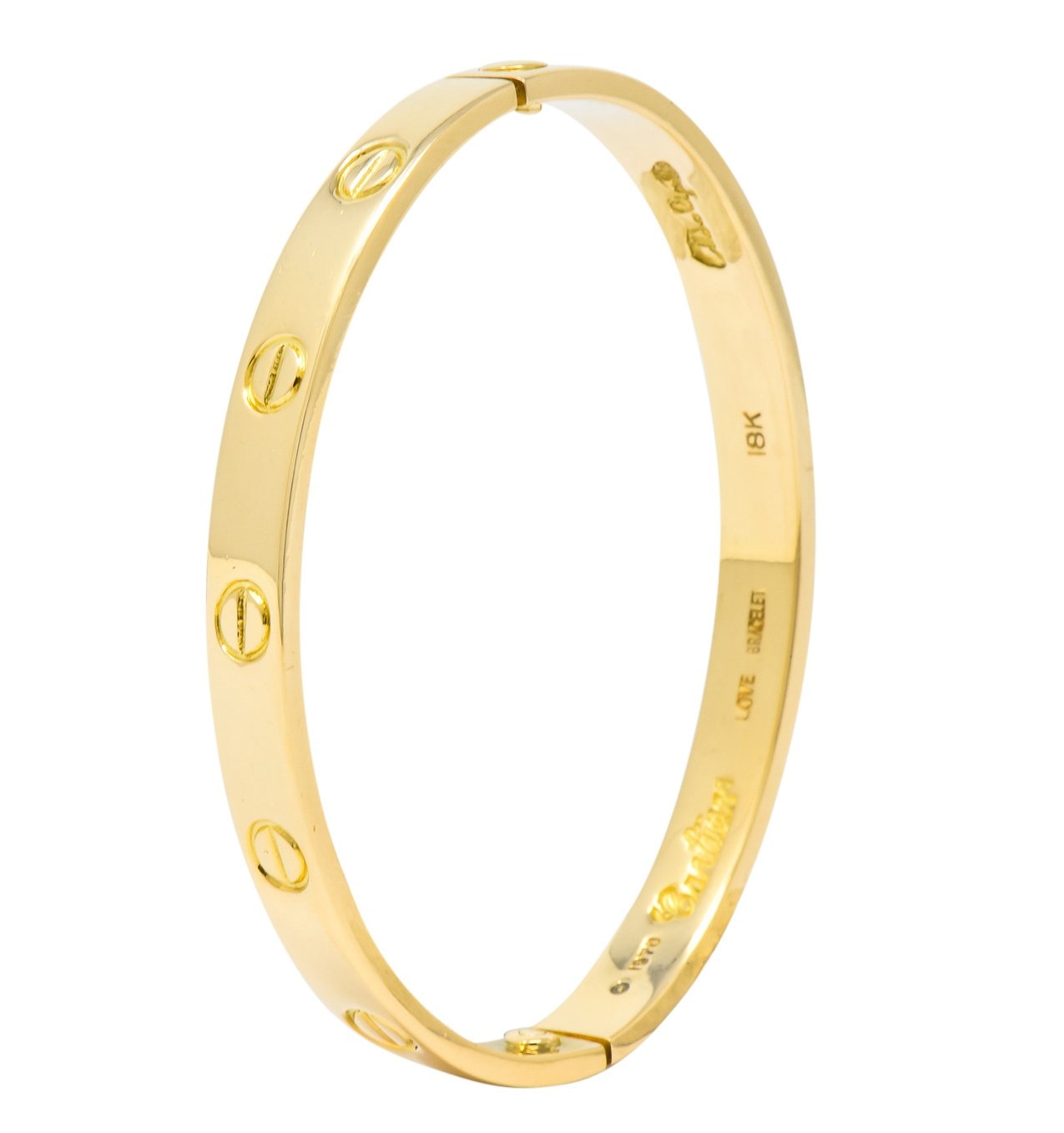 Cartier Exclusive Tricolor Gold Screw Bangle Bracelet at 1stDibs | cartier  tri color bracelet, cartier tri color bangle, tri color bangle bracelet