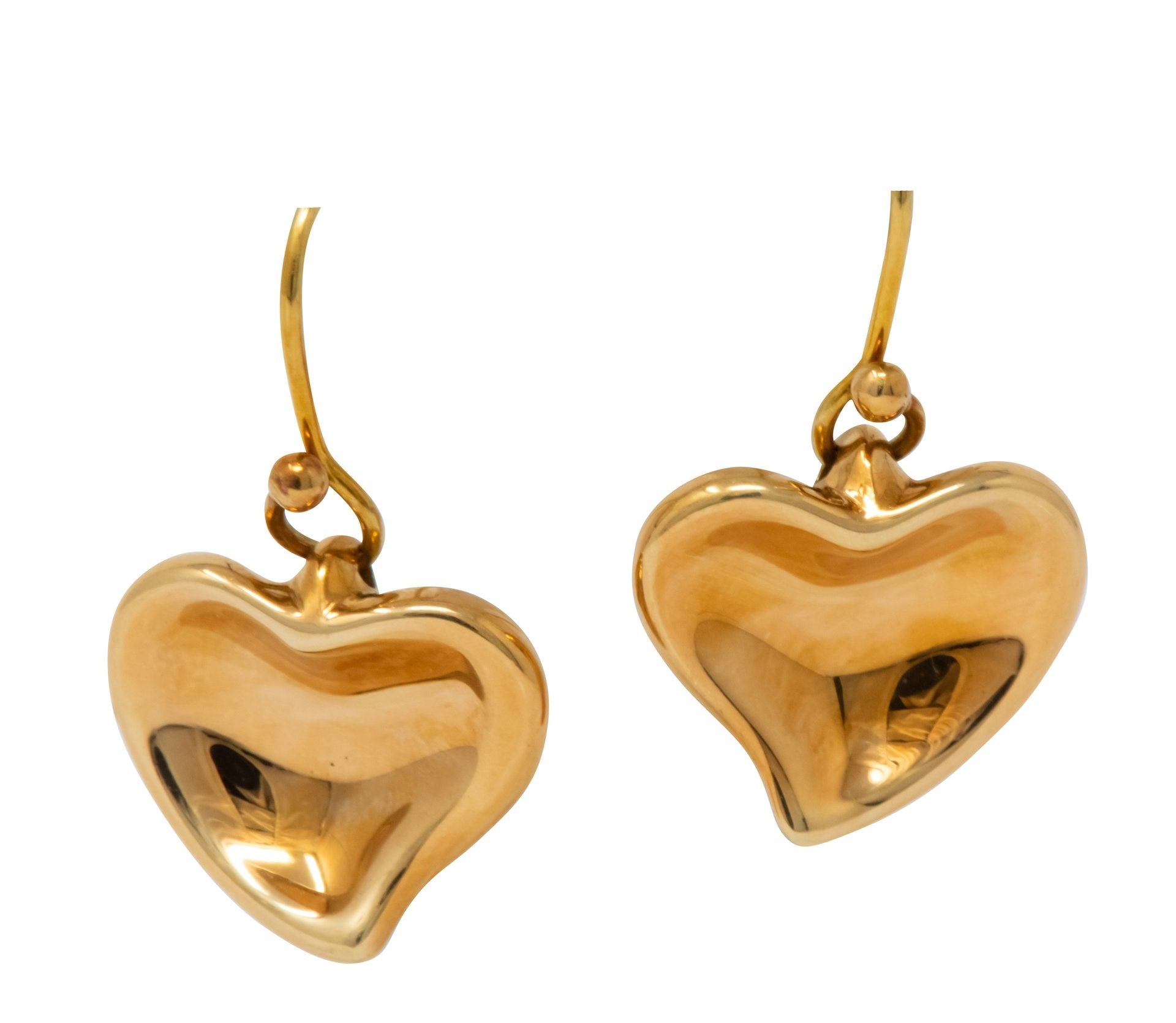 Elsa Peretti Tiffany & Co. Vintage 18 Karat Gold Heart Drop Earrings ...