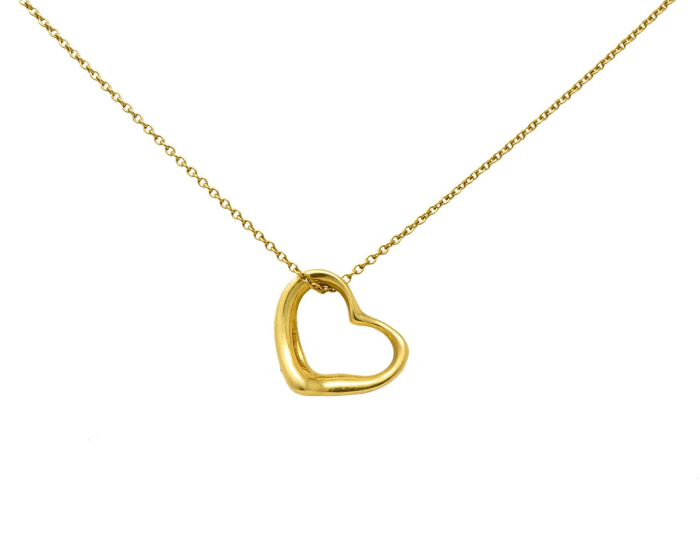 Tiffany & Co. 18 Karat Heart Lock Necklace