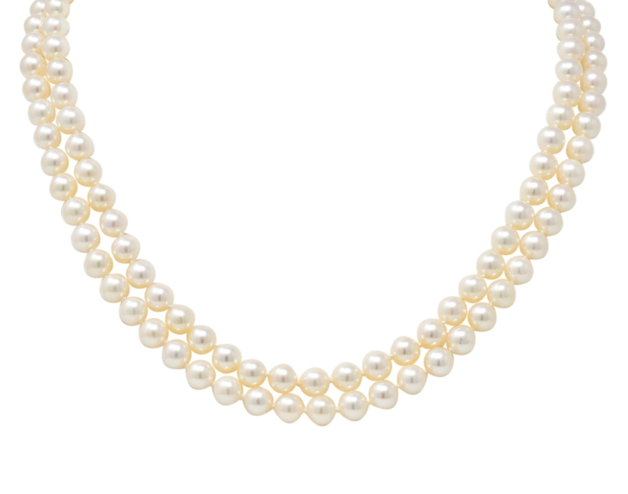3-Strand Classic ~ Jackie O Style ~ Pearl Necklace